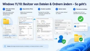 Windows 11/10: Besitzer von Dateien & Ordnern ändern – So geht’s