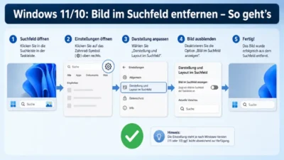 Windows 11/10: Bild im Suchfeld entfernen – So geht’s
