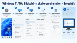 Windows 11/10: Bildschirm skalieren einstellen – So geht’s