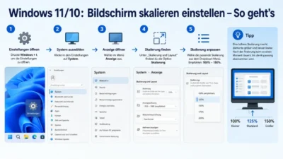 Windows 11/10: Bildschirm skalieren einstellen – So geht’s
