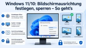 Windows 11/10: Bildschirmausrichtung festlegen, sperren – So geht’s
