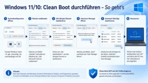Windows 11/10: Clean Boot durchführen – So geht’s