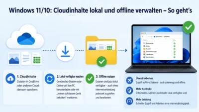 Windows 11/10: Cloudinhalte lokal und offline verwalten – So geht’s