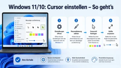 Windows 11/10: Cursor einstellen – So geht’s