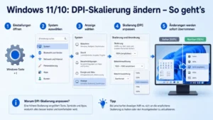 Windows 11/10: DPI-Skalierung ändern – So geht’s