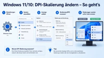 Windows 11/10: DPI-Skalierung ändern – So geht’s