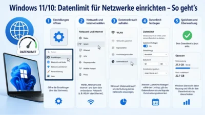 Windows 11/10: Datenlimit für Netzwerke einrichten – So geht’s