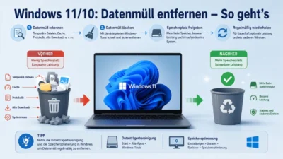 Windows 11/10: Datenmüll entfernen – So geht’s