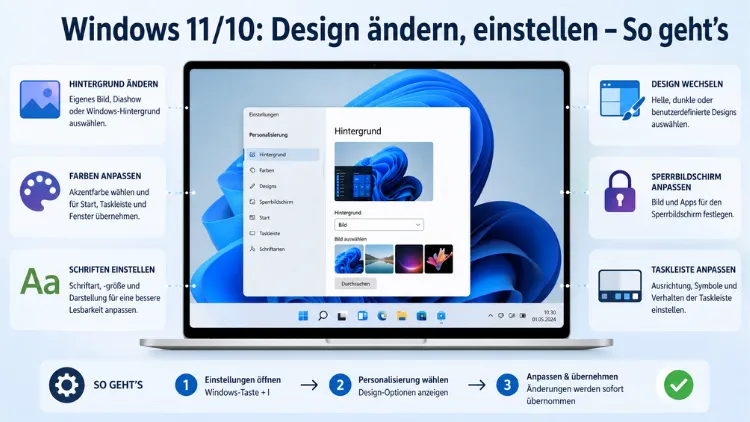 Windows 11/10: Design ändern, einstellen – So geht’s