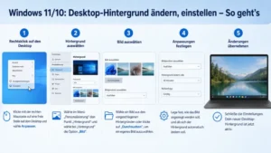 Windows 11/10: Desktop-Hintergrund ändern, einstellen – So geht’s