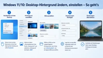 Windows 11/10: Desktop-Hintergrund ändern, einstellen – So geht’s