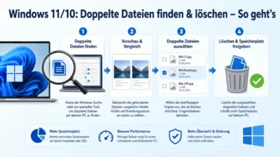 Windows 11/10: Doppelte Dateien finden & löschen – So geht’s