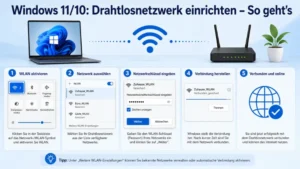 Windows 11/10: Drahtlosnetzwerk einrichten – So geht’s
