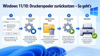 Windows 11/10: Druckerspooler zurücksetzen – So geht’s