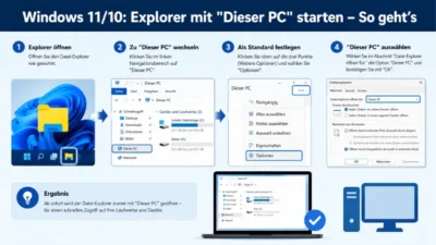 Windows 11/10: Explorer mit "Dieser PC" starten – So geht’s