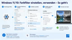 Windows 11/10: Farbfilter einstellen, verwenden – So geht’s