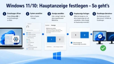 Windows 11/10: Hauptanzeige festlegen – So geht’s