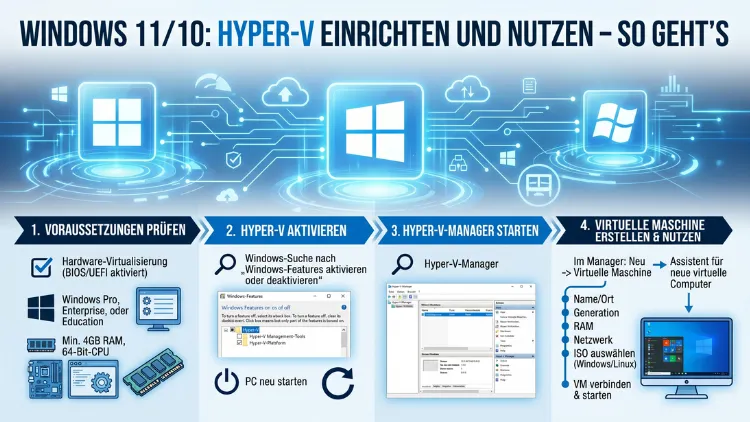 Windows 11/10: Hyper-V einrichten und nutzen – So geht’s