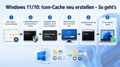 Windows 11/10: Icon-Cache neu erstellen – So geht’s
