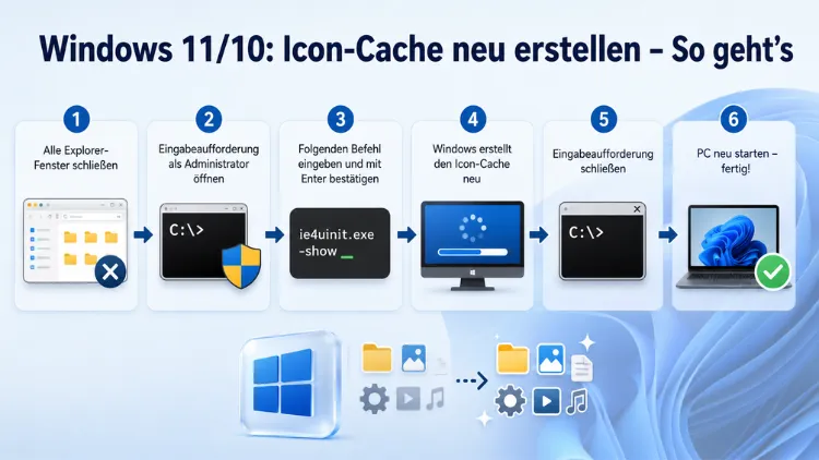 Windows 11/10: Icon-Cache neu erstellen – So geht’s