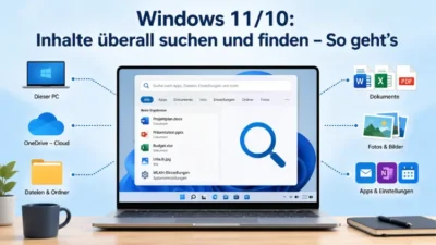 Windows 11/10: Inhalte überall suchen und finden – So geht’s
