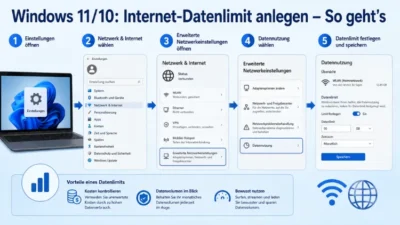 Windows 11/10: Internet-Datenlimit anlegen – So geht’s