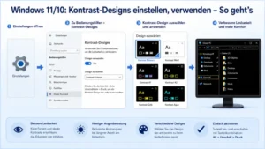Windows 11/10: Kontrast-Designs einstellen, verwenden – So geht’s