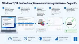 Windows 11/10: Laufwerke optimieren und defragmentieren – So geht’s