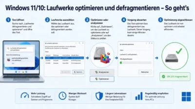 Windows 11/10: Laufwerke optimieren und defragmentieren – So geht’s