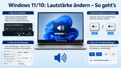 Windows 11/10: Lautstärke ändern – So geht’s