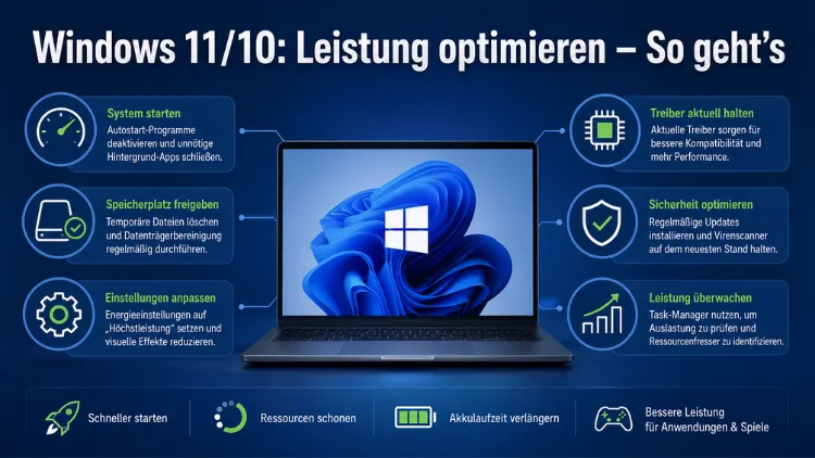 Windows 11/10: Leistung optimieren – So geht’s