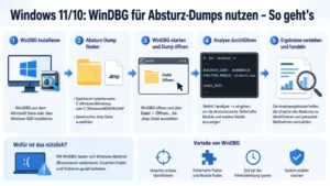 Windows 11/10: WinDBG für Absturz-Dumps nutzen – So geht’s