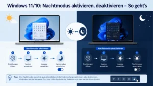 Windows 11/10: Nachtmodus aktivieren, deaktivieren – So geht’s