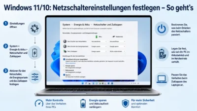 Windows 11/10: Netzschaltereinstellungen festlegen – So geht’s