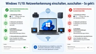 Windows 11/10: Netzwerkerkennung einschalten, ausschalten – So geht’s