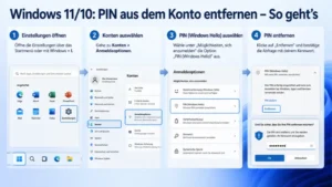 Windows 11/10: PIN aus dem Konto entfernen – So geht’s