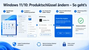 Windows 11/10: Produktschlüssel ändern – So geht’s