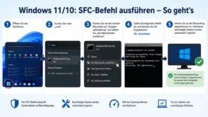 Windows 11/10: SFC-Befehl ausführen – So geht’s