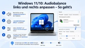 Windows 11/10: Audiobalance links und rechts anpassen – So geht’s