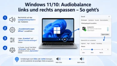 Windows 11/10: Audiobalance links und rechts anpassen – So geht’s