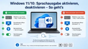 Windows 11/10: Sprachausgabe aktivieren, deaktivieren – So geht’s