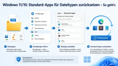 Windows 11/10: Standard-Apps für Dateitypen zurücksetzen – So geht’s