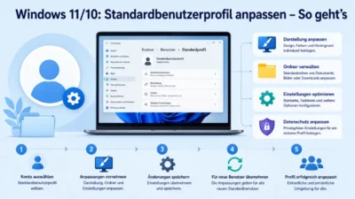 Windows 11/10: Standardbenutzerprofil anpassen – So geht’s