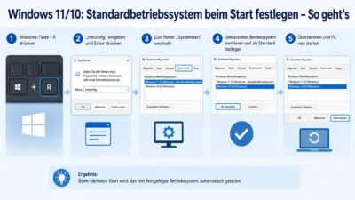 Windows 11/10: Standardbetriebssystem beim Start festlegen – So geht’s