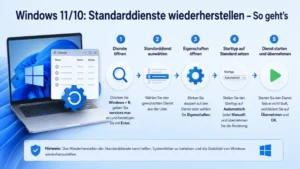 Windows 11/10: Standarddienste wiederherstellen – So geht’s