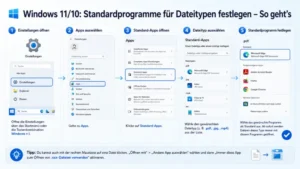 Windows 11/10: Standardprogramme für Dateitypen festlegen – So geht’s