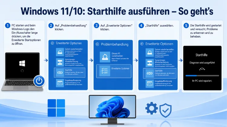 Windows 11/10: Starthilfe ausführen – So geht’s