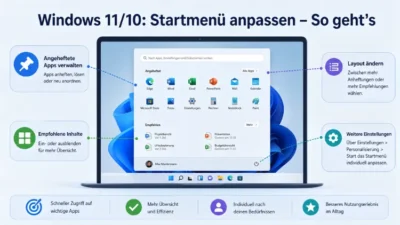 Windows 11/10: Startmenü anpassen – So geht’s