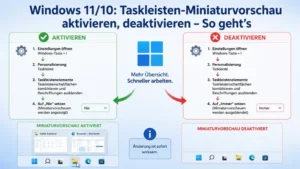 Windows 11/10: Taskleisten-Miniaturvorschau aktivieren, deaktivieren – So geht’s