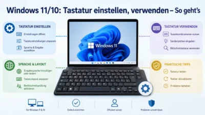 Windows 11/10: Tastatur einstellen, verwenden – So geht’s